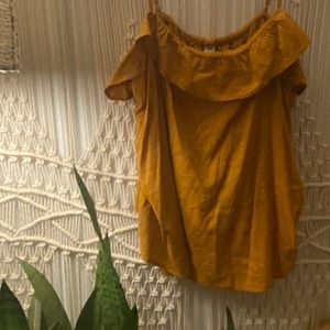 Old Navy Mustard Boho Loose Tank Size XXL